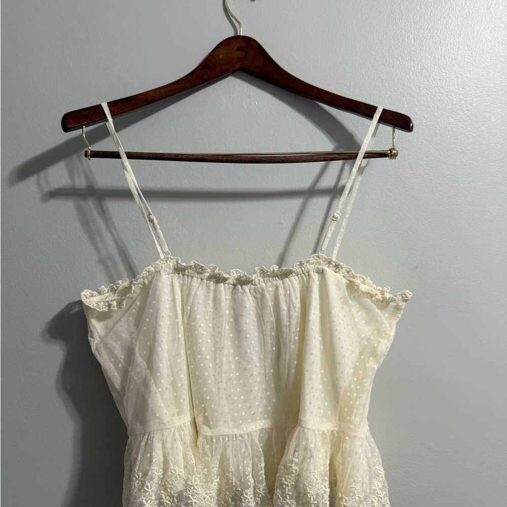 NWT American Eagle Cream Lace Cami Top - Picture 6 of 7